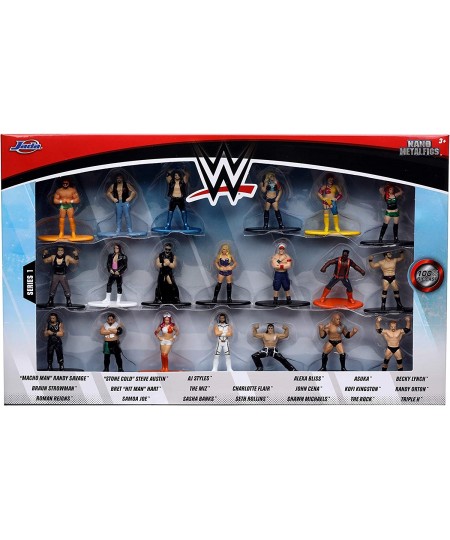 WWE 1.65"" Die-cast Metal Collectible Figures 20-Pack Wave 2 Toys for Kids and Adults (30817) Blue $49.56 - Kids' Play People...