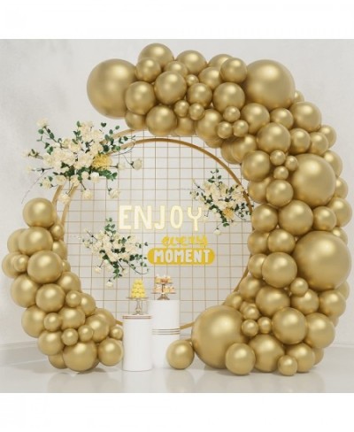 Metallic Gold Balloons Different Sizes 65pcs Gold Balloon Garland Arch Kit 5/10/12/18 Inch Chrome Gold Latex Balloons for Gra...