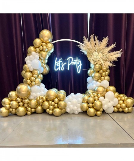 Metallic Gold Balloons Different Sizes 65pcs Gold Balloon Garland Arch Kit 5/10/12/18 Inch Chrome Gold Latex Balloons for Gra...