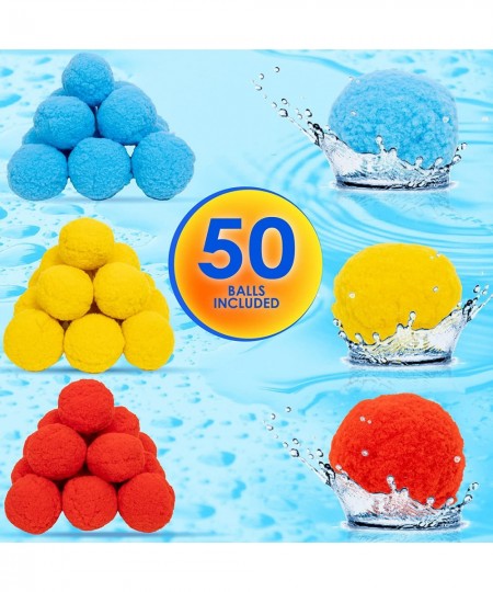 Reusable Water Soaker Balls Outdoor Toys and Games for Kids and Teens Boys and Girls - Summer Activities for Pool and Backyar...