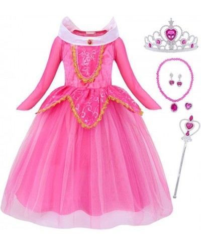 Princess Aurora Girls Costume Dress With Accessory For Halloween Birthday Dress Up Sleep Over Party $45.45 - Kids' Costumes