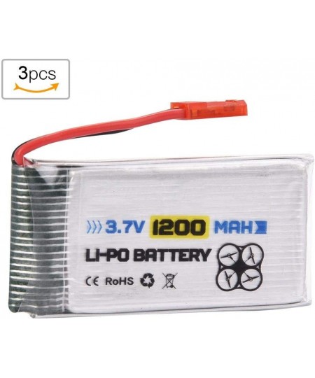 RC LiPo Battery ENGPOW 3.7V 1200mAh Rechargeable LiPo Battery with JST Plug RC Accessory Part(3pc) $22.90 - Hobby Remote & Ap...