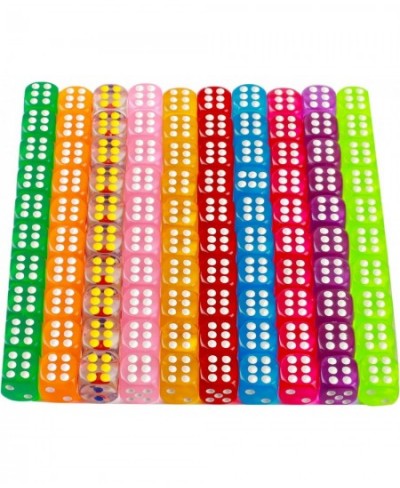 Dice Game Colored Dice 14mm D6 Dice for Bunco Games Activity Casino Theme Party Favors Toy Gifts -100pcs $19.42 - Dice Games