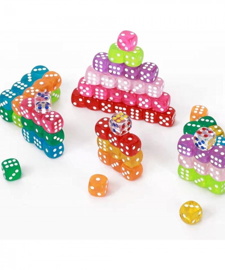 Dice Game Colored Dice 14mm D6 Dice for Bunco Games Activity Casino Theme Party Favors Toy Gifts -100pcs $19.42 - Dice Games