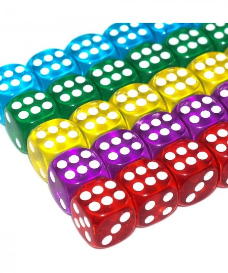 Dice Game Colored Dice 14mm D6 Dice for Bunco Games Activity Casino Theme Party Favors Toy Gifts -100pcs $19.42 - Dice Games