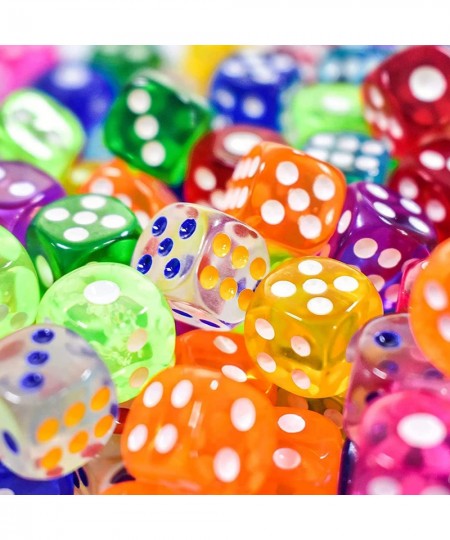 Dice Game Colored Dice 14mm D6 Dice for Bunco Games Activity Casino Theme Party Favors Toy Gifts -100pcs $19.42 - Dice Games