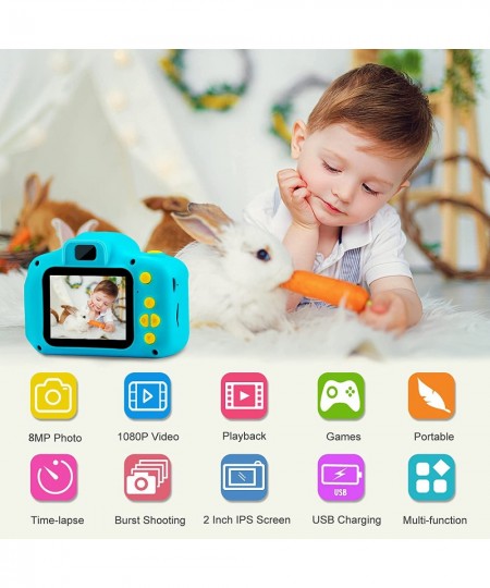 Kids Camera Boys Toy - Camera for Kids Boys Birthday Gifts 3 4 5 6 7 8 9 Year Old Children Toy Toddler Video Digital Camcorde...