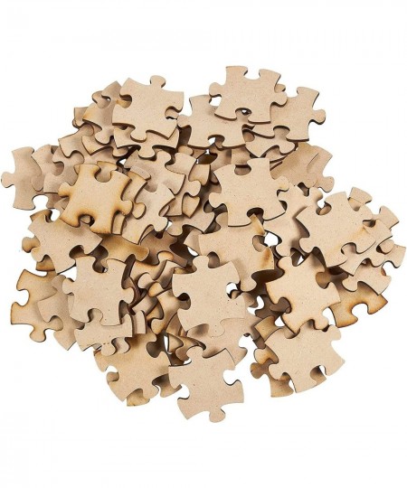 100 Blank Wooden Puzzle Pieces for Crafts DIY Unfinished Jigsaw Puzzles (1.9 x 1.6 in) $19.45 - Jigsaw Puzzles