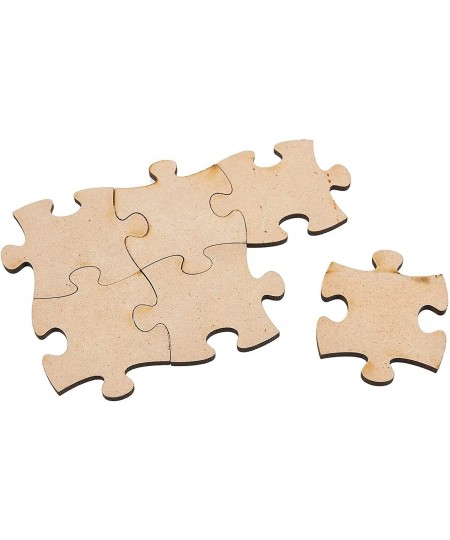 100 Blank Wooden Puzzle Pieces for Crafts DIY Unfinished Jigsaw Puzzles (1.9 x 1.6 in) $19.45 - Jigsaw Puzzles