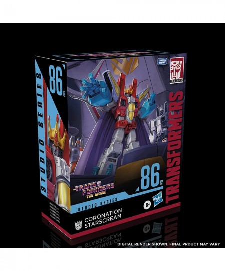 Studio Series 86-12 Leader Class The Transformers: The Movie 1986 Coronation Starscream Action Figure Ages 8 and Up 8.5-inch ...