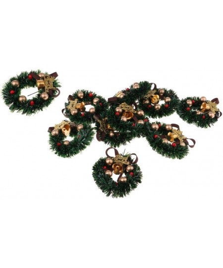 Pack of 10 Miniature Garland Ornaments for Dollhouse Garden Tree Embellishments $20.83 - Dollhouse Accessories