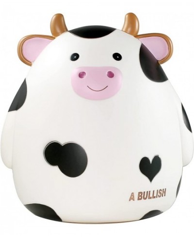 Resin Piggy Bank Cow Unbreakable Money Box Coin Bank Kids Boys Girls Adults Saving Coin Box White $23.16 - Kids' Money Banks