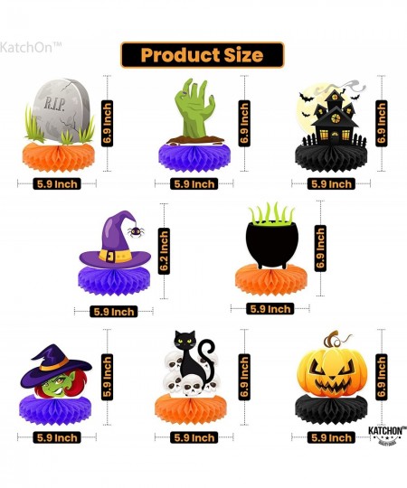 Halloween Honeycomb Decorations - Pack of 9 | Halloween Honeycomb Centerpieces for Halloween Party Decorations | Halloween Ce...