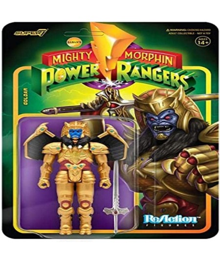 Mighty Morphin Power Rangers Goldar 3.75 in Reaction Figure $26.34 - Action Figures