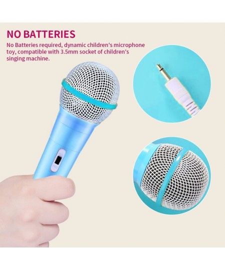 Wired Microphone for Kids Kids Wired Dynamic Singing Mechine Lightweight 3.5mm Jack Handheld Dynamic Microphone for Kids Sing...