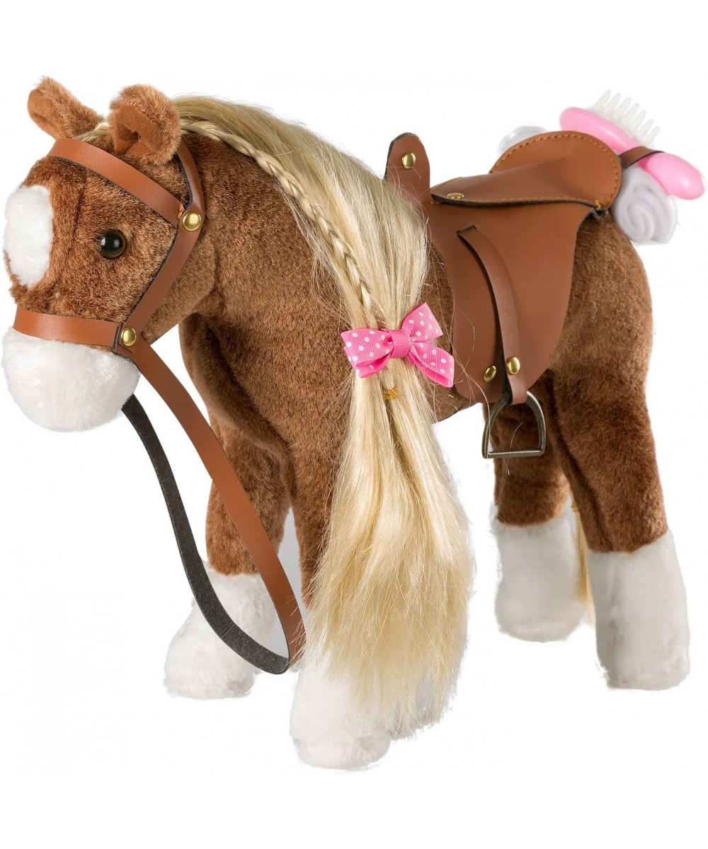 Stuffed Animal Horse Pretty Plush Toy Pretend Play Horse 11 inches Brown $47.64 - Stuffed Animals & Teddy Bears