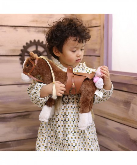 Stuffed Animal Horse Pretty Plush Toy Pretend Play Horse 11 inches Brown $47.64 - Stuffed Animals & Teddy Bears