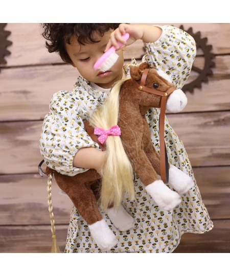 Stuffed Animal Horse Pretty Plush Toy Pretend Play Horse 11 inches Brown $47.64 - Stuffed Animals & Teddy Bears