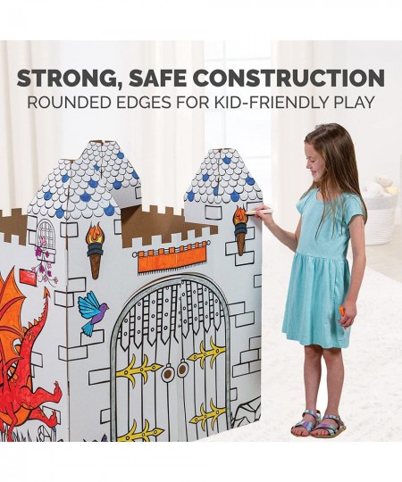 at Play Castle Playhouse Cardboard Playhouse and Craft Activity for Kids $59.07 - Kids' Playhouses