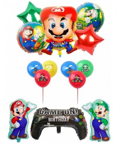 Mario Balloons Mario Birthday Party Supplies Birthday Party Decorations Set of 15 $17.42 - Kids' Party Decorations