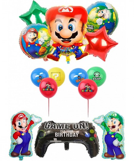 Mario Balloons Mario Birthday Party Supplies Birthday Party Decorations Set of 15 $17.42 - Kids' Party Decorations