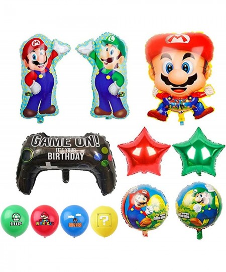 Mario Balloons Mario Birthday Party Supplies Birthday Party Decorations Set of 15 $17.42 - Kids' Party Decorations