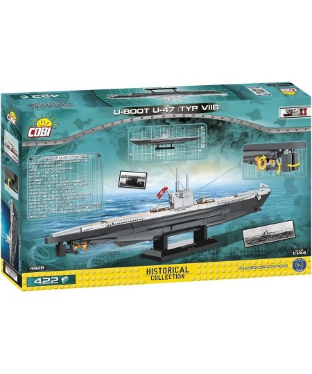 422 Pcs Hc WWII /4828/ U-Boot U-47 Viib $87.13 - Toy Building Sets