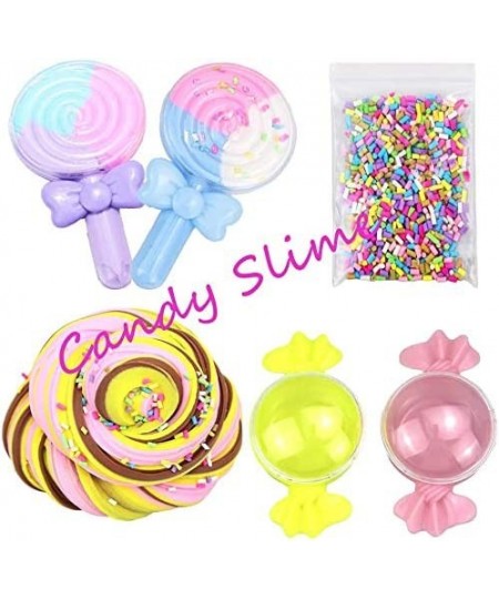 DIY Cake& Chocolate Donuts& ice Cream Dessert Theme Slime Kit for Kids Party Favors to Make Butter Cloud and Foam Slime DIY S...