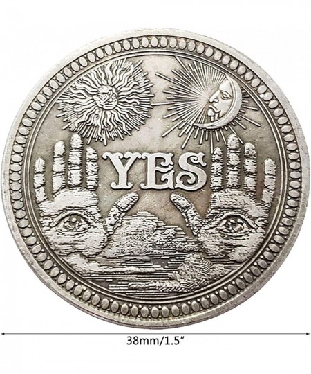 Yes No Challenge Coin Decision Maker Divination Coin(Silver) $21.27 - Novelty Coins