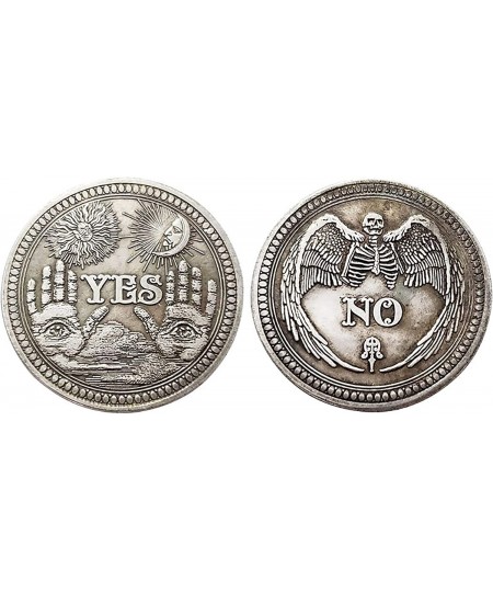 Yes No Challenge Coin Decision Maker Divination Coin(Silver) $21.27 - Novelty Coins