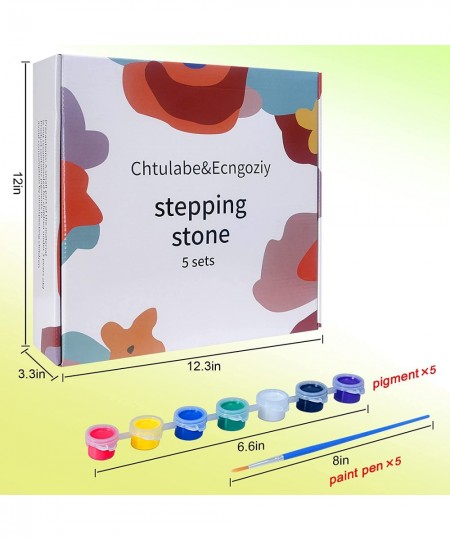 Stepping Stones 5 Piece Set Kids Crafts Crafts for Kids ages4-8-Crafts for Boys Girls 8-12 Years Old Outdoor Toys Birthday Gi...