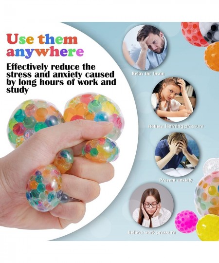 21 Pack Squishy Stress Balls Fidget Toys for Adults and Kids Squeeze Ball Sensory Toys for Autistic Children Stress Relief To...