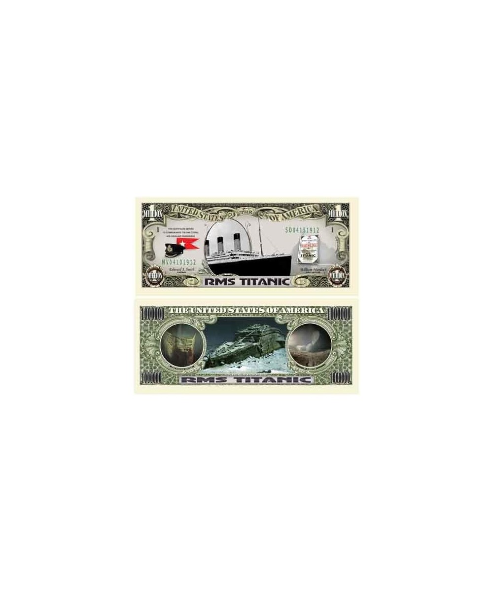 TITANIC MILLION DOLLAR BILL (w/protector) $16.42 - Gags & Practical Joke Toys