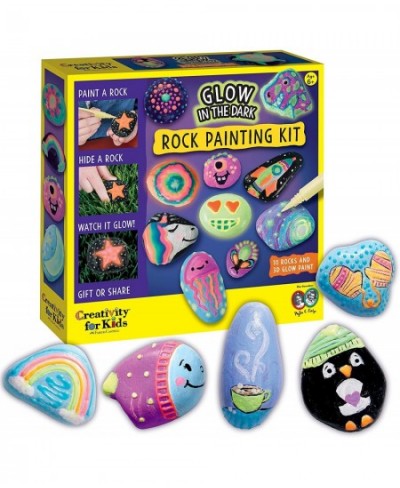 Glow in the Dark Rock Painting Kit - Painting Rocks Kids Craft Arts and Crafts for Kids Ages 6-8+ Creative Gifts for Kids $16...