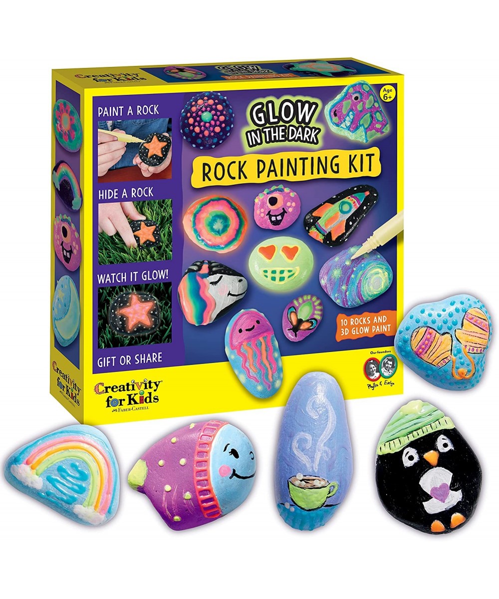 Glow in the Dark Rock Painting Kit - Painting Rocks Kids Craft Arts and Crafts for Kids Ages 6-8+ Creative Gifts for Kids $16...