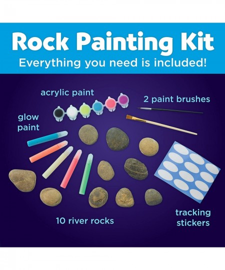 Glow in the Dark Rock Painting Kit - Painting Rocks Kids Craft Arts and Crafts for Kids Ages 6-8+ Creative Gifts for Kids $16...