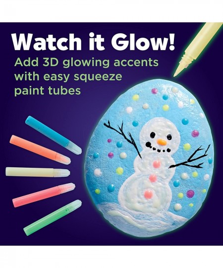 Glow in the Dark Rock Painting Kit - Painting Rocks Kids Craft Arts and Crafts for Kids Ages 6-8+ Creative Gifts for Kids $16...