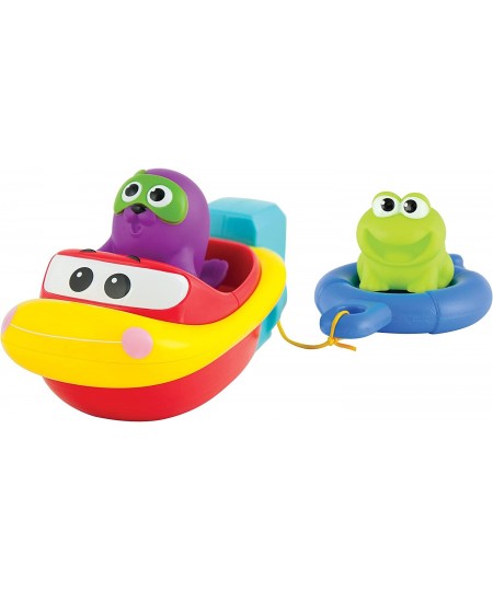 Bath Boat Toys for Toddlers - Pull and Go Toy Boat for Pool Playtime Floating Accessories - Bathtub Toys for 1 2 3 Years Old ...