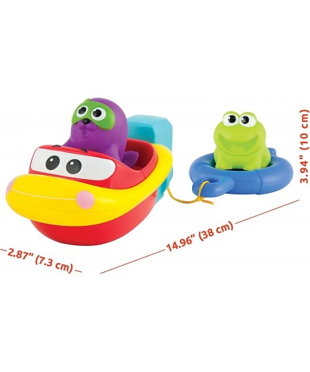 Bath Boat Toys for Toddlers - Pull and Go Toy Boat for Pool Playtime Floating Accessories - Bathtub Toys for 1 2 3 Years Old ...