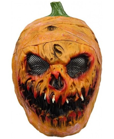 Halloween Pumpkin Mask Scary Pumpkin Monster Mask Creepy Full Head Latex Mask for Halloween Party Cosplay Costume $30.53 - Ki...