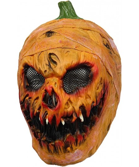 Halloween Pumpkin Mask Scary Pumpkin Monster Mask Creepy Full Head Latex Mask for Halloween Party Cosplay Costume $30.53 - Ki...