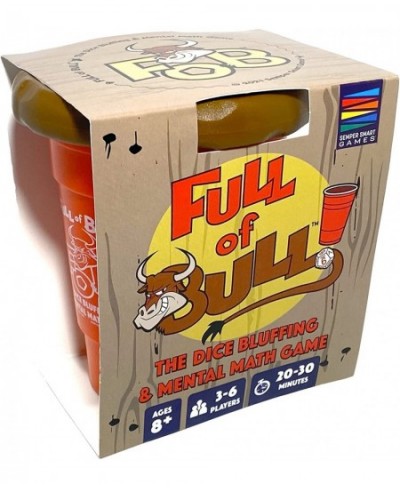 Full of Bull! Hilariously Fun Dice Bluffing & Mental Math Game to Help Master STEM Multiplication & Addition Skills algebraic...