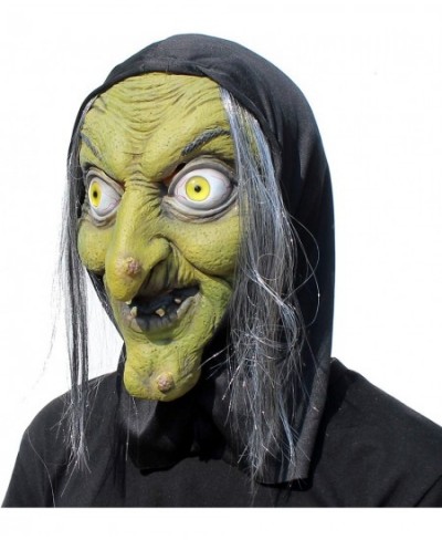 Old Woman Witch Mask - Halloween Scary Horror Cosplay Costume $26.52 - Kids' Dress-Up Accessories