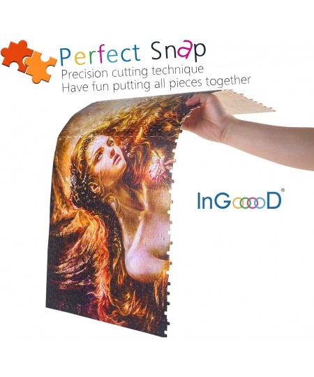 Ingooood-Jigsaw Puzzle 1000 Pieces-Fantasy Series-Blonde Girl_IG-1696 Entertainment Toys for Adult Special Graduation or Birt...