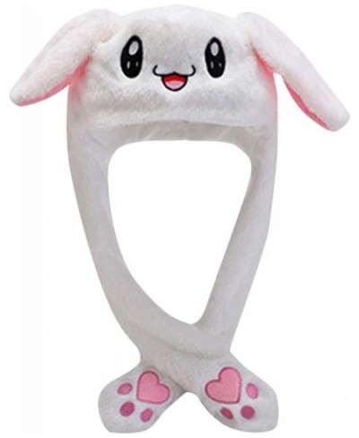 Bunny Ears Hat with Moving Ears Embroidery Plush Smile Rabbit Hat Cute Cap for Girls Kids Women $20.07 - Kids' Party Hats