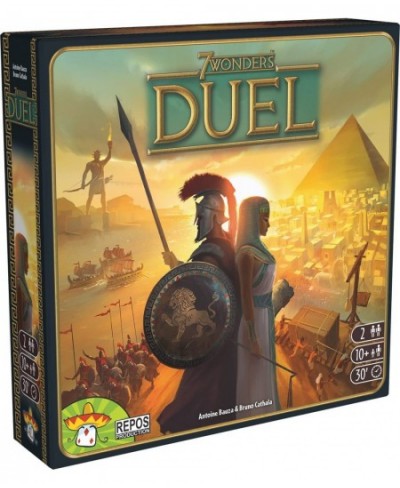 7 Wonders Duel Board Game (BASE GAME) | Board Game for 2 Players | Strategy Board Game | Civilization Board Game | Fun Board ...