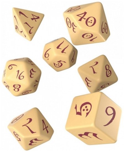 Classic RPG Beige & Burgundy Dice Set (7) $15.82 - Dice Games