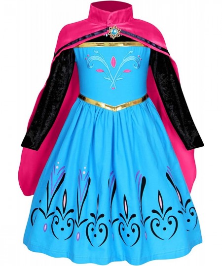 Girls Clothes Dress Queen Princess Costume Coronation Birthday Party Cosplay Outfit Cape Crown Gloves Accessories $50.14 - Ki...