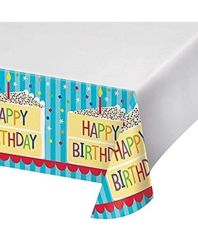 Cake Design Birthday Rectangular Plastic Tablecover- 1 pc. $14.59 - Kids' Party Tablecovers