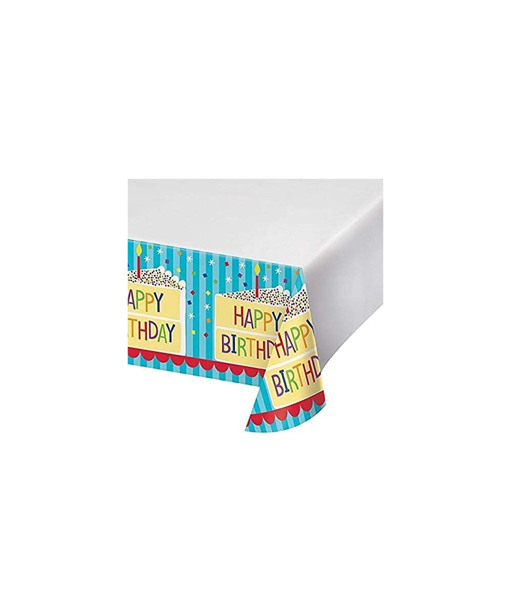 Cake Design Birthday Rectangular Plastic Tablecover- 1 pc. $14.59 - Kids' Party Tablecovers